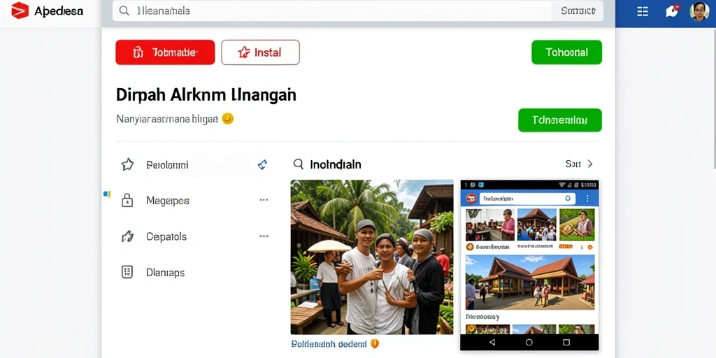 Tampilan antarmuka utama AN777 yang menarik.