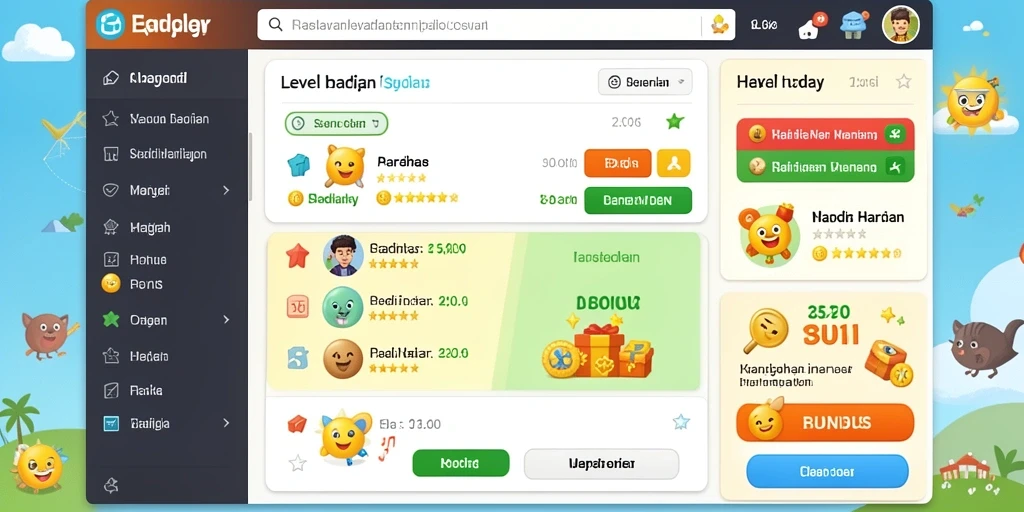 Tampilan utama LUCKYMINO yang menarik dan interaktif.