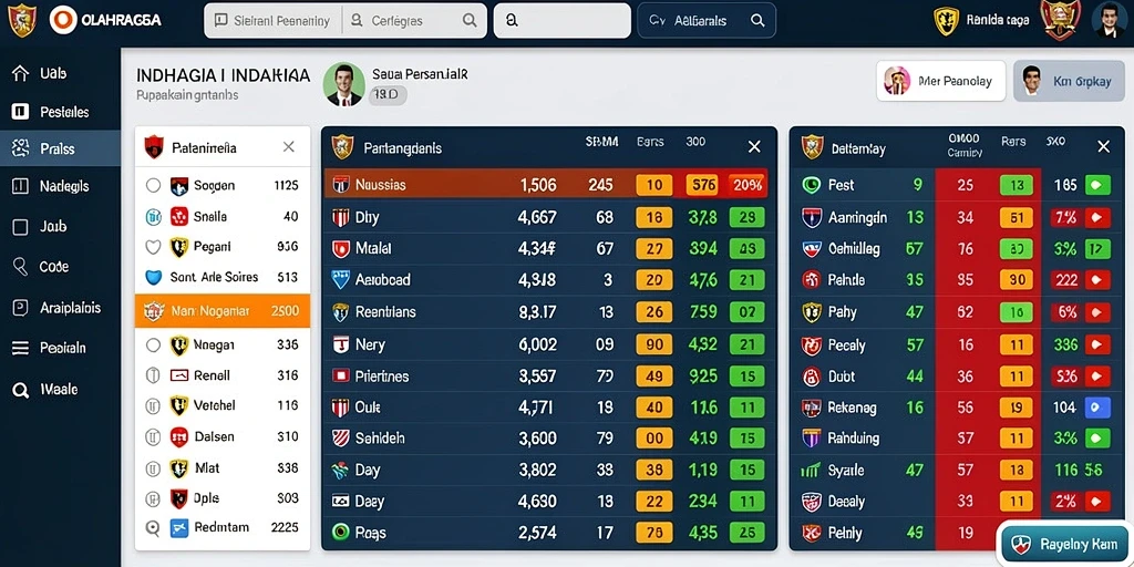 Antarmuka menarik dengan banyak pilihan mesin slot.